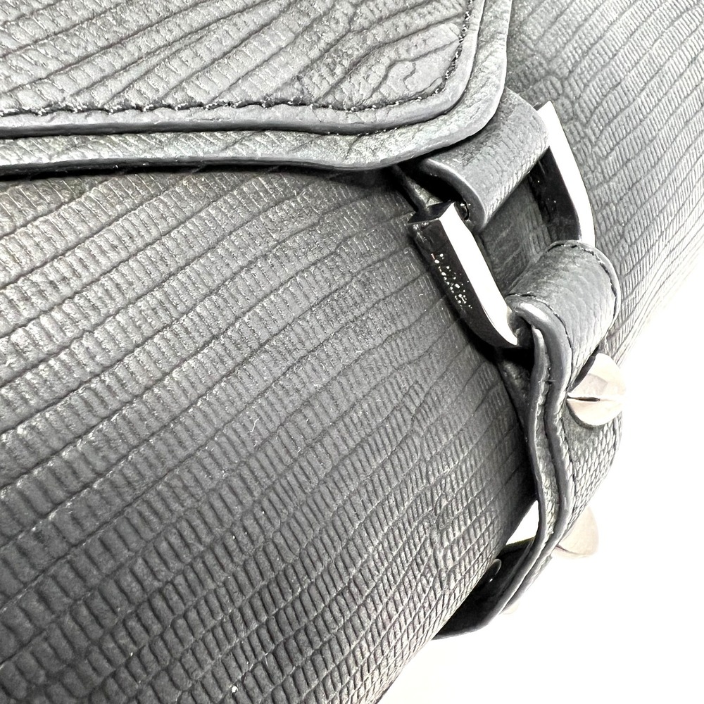 BOTKIER‎ Soft Black Leather TRIGGER Stud Satchel Shoulder Bag - Picture 10 of 11